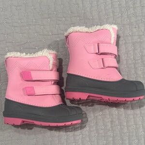 Cat & Jack Pink and Black Kids Boots